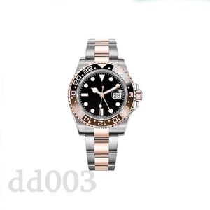GMT Retro Luksusowe zegarki Wysokiej jakości projektant zegarek dla mężczyzn Automatyczne sub Montre de Luxe 904L Stal nierdzewna zegarek vintage V10 Multicolor 116610 SB012 C23