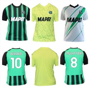 23 24 US Sassuolo Camisas de futebol Home Away 3º BOGA Locatelli 2023 2024 CAPUTO Berardi Camisetas Defrel Djuricic Maglietta Calcio Traore Uniformes de futebol Homens Jersey