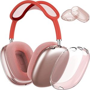 För Max Bluetooth Earuds hörlurar Tillbehör Transparent TPU Solid Silicone Waterproof Protective Case Airpod Maxs Hörlurar Headset Cover Case 89