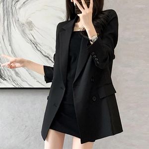 Women's Jackets Solid English Style Loose Fitting Suit Coat Professional Casual