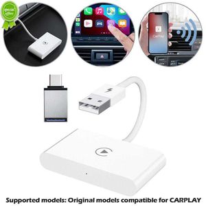 Novo adaptador sem fio para telefone Android Adaptador automotivo sem fio para carro sem fio Dongle Plug Play 5 GHz WiFi Atualização on-line