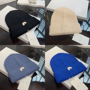 Designer Skull Caps Winter Wool Sticked Beanie Bonnet Män Kvinnor Märkebrev broderi utomhus reseskidåkning sport mode tillbehör