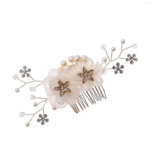 Kopfbedeckungen Braut Haar Seitenkamm Clips Tiara Glitzerndes Blumen Styling Werkzeug Zubehör Für Valentinstag Weihnachten Kopfbedeckungen