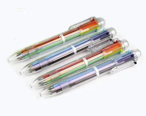 magical fashion multicolor ballpoint pen 0 5mm novelty multifunction 6 composites 1 colorful stationery creative child chrismas gifts BJ