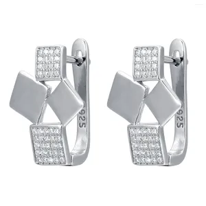 Stud Earrings Han Hao S925 Sterling Silver Fashionable Vintage Diamond For Women