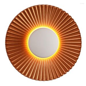 Lampa ścienna Modern Sconce White Metal Nie ściemnialny światła Unikalne styl 5 W Outdoor 3000K ciepłe kinkiety