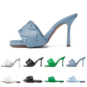 Tasarımcı Yüksek Topuk Ayakkabı Kadın Düğün Bottegas Ayakkabı Yüksek Topuklu Kadınlar Lüks Glitter Üçlü Siyah Beyaz Patent Süet Parti Elbise Ayakkabı Lido