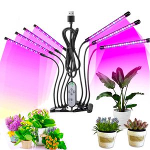 Grow Lights USB Phyto Lamp LED Grow Light Full Growth Spectrum Horticultural Phytolamp mit Steuerung für blühende Pflanzen im Innenbereich P230413