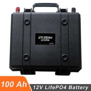 12V 100AH ​​LIFEPO4 Bateria de bateria de acampamento ao ar livre RV BOOT SOLAR ENERGORAÇÃO DE ENERGIA DE ENERGIA BATHORAGEM BATERIA DE LIVELAGEM LIFEPO4 Uso de emergência de bateria