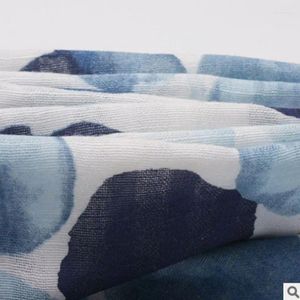 Tessuto per abbigliamento stampato lino viscosa stampa digitale per abiti da cucire estivi