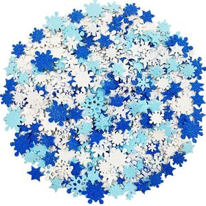 Window Stickers 500PCSpack Glitter Foam Winter Snowflake Selfadhesive Decals for Christmas Wall Decoration Home Year Gifts 231110