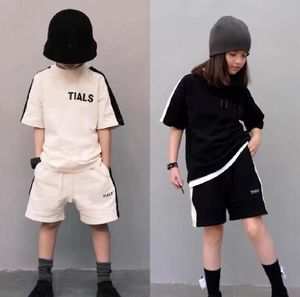 Kids Clothing Sets 2023 Summer Letters Printed Tracksuit Children's Sportsuit fashion Short Two-piece Suit Boys Casual Suits 6 Colors