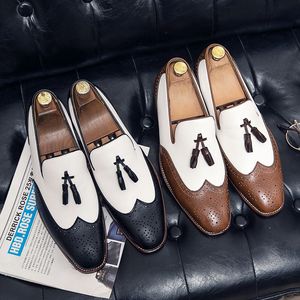 Повседневная кожаная обувь классическая деловая одежда для обуви моды элегантная формальная свадебная обувь мужчина скользит на Office Oxford Shoes for Men Luxury