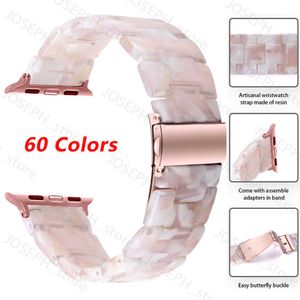 Altri accessori di moda Cinturino in resina per Apple watch ultra band 8 7 49 44mm 40 42mm 38mm 41 45mm correa Bracciale con fibbia in metallo iwatch 7 6 serie se 5 4 3 J230413