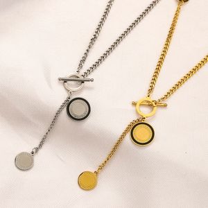 Gold Silver Circular coin Greece Meander Pendant Chain Necklaces Stainless Steel Banshee Medusa Head Portrait Pendant Necklace Jewelry Accessories Couple Gifts