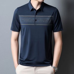 Polos Browon Brawon Summer Polo Shirt Men Men respirável Camisa de manga curta Top Men Casual Business Polo Homme Poloshirt Men 230413