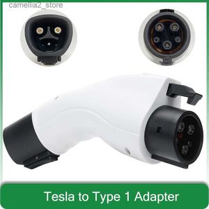 Electric Vehicle Accessories J1772 Tesla till typ 1 -adapter Electric Car Vehicle Accessories EVSE Connector EV Charger Convertor Q231113