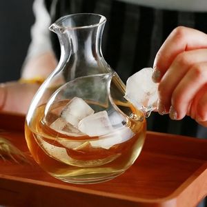 Kieliszki do wina japońskie przezroczyste kryształowy lód ołów za darmo szklany batonik whisky Flask Sake Piwo chłodnica Dozownik Carafe Decanter 231113