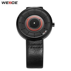 2023 WEIDE Quartz Movement Watches Waterproof Mens Luxury Leather Strap Date Clock Relogio Masculino Women Watch Buy One Get One Free Gift