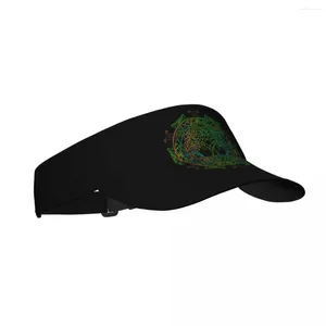 Berretti Yggdrasil Albero Celtico Simbolo sacro Aria estiva Cappello da sole Visiera Protezione UV Top Vuoto Sport Golf Corsa Protezione solare