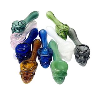 Acook New Style Glass Hand Pipesスケルトンパイプ高品質の手作り喫煙アクセサリータバコパイプ