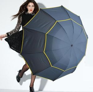 130cm Big Top Umbrella Woman Rain Windproof Large Paraguas Male Women Sun 3 Floding Big Umbrella Outdoor Parapluie