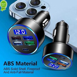 새로운 15.5W 4 포트 USB+Type-C CAR 충전기 빠른 충전 PD 빠른 충전 3.0 USB C 폰 충전기 어댑터 온보드 충전기