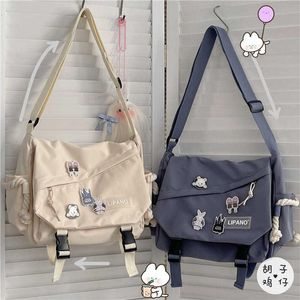 Akşam çantaları tuval omuz omuz büyük kapasiteli crossbody erkek harajuku retro messenger çanta kızlar öğrenci kitap çanta kadınlar çanta