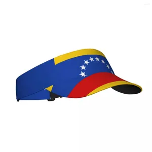 Berets verão ar sol chapéu venezuelano bandeira viseira proteção uv esportes tênis golfe correndo protetor solar boné