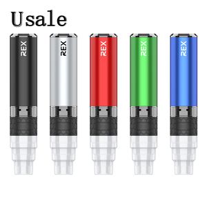 Yocan Rex Portable Enail Vaporizer Kit inbyggt 1400mAh Battery VV Water Pipe Compatibility Vape Device Quartz Tri Coils QTC Technology 100% Authentic