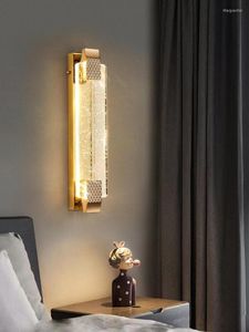 Lâmpada de parede pós -moderna de luxo simples de luxo de bolhas de cama luzes de cabeceira decoração de decoração de tv para iluminação interna