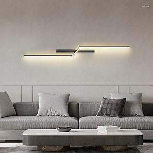 Wandleuchte Moderne minimalistische LED Lobby Sofa TV Nachttisch Hintergrundbeleuchtung Hintergrundbeleuchtung für Wohnzimmer Schlafzimmer Bar Els Dekoration