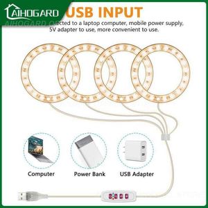 Luzes de cultivo 1pcs Angel Ring Moedelings Lâmpadas de berçário Lâmpadas de cultivo de LED à prova d'água para mudas de plantas internas LED LED LUZ PLANT LAMP