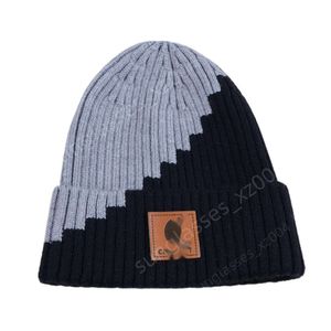 Carharttlys Beanie Hat Designer di qualità originale di qualità Trendy Abbinamento Cappelli in lana fredda a maglia protetti per le orecchie di cappelli per uomini e donne Autunno e Cappelli invernali per adulti