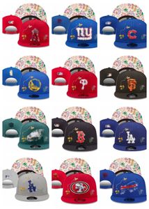 Il più nuovo designer Cappelli snapback sportivi Tutte le squadre Logo Snapbacks da baseball in cotone per adulti Ricamo Cappelli da calcio in cotone Hip Hop Outdoor hockey flex Berretti in rete Cappello