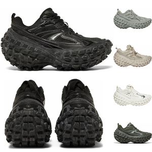 Defender Outdoor-Schuhe, dreifach schwarz, beige, oliv, sandfarben, mit dicker Sohle, Designer-Turnschuhe, modische, luxuriöse Reifen-Tackie-Tank-Plattform-Trainer für Herren und Damen