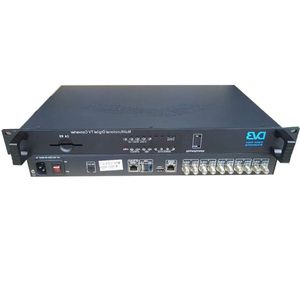 Freeshipping Tuner receiver descrambling machine RF (DVB-S2 / T2 / DVB-C) to IP 5-channel DVB digital code stream receiver Jjfhx