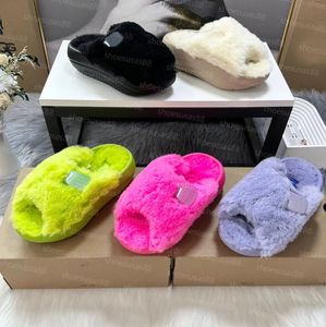 Designer Winter Classic Ultra Mini Fur Slippers ShoePlush Slide Tasman tofflor Women Australia Snow Slipper