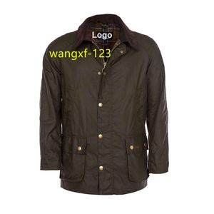 Anpassad London Vintage Windbreaker Classic Parka Jackor Corduroy Collar Windproof Cotton Waxed Men's Long Jackets and Coats 2022