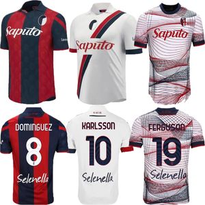 23 24 Bologna Futbol Formaları Evde 3. Orsolini Arnautovic 2023 2024 Raimondo Zirkzee Aebischer Schouten Futbol Gömlekleri Lykogiannis Bonifazi Erkek Üniformaları