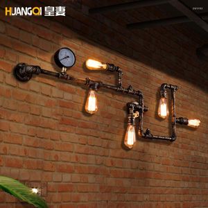 Wall Lamp Loft Vintage Water Pipe Sconce American Industrial Light Fixtures Bar Coffee Home Decor Apliques Pared