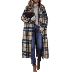 Kvinnors vinterrock wfashion tryck design streetwear vintage mönster vinter tweed lång cardigan kappa lösa ytterkläder casual parka storlek s-3xlh6d5 2l15i5ru4