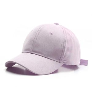 Ball Caps Suede Baseball C Snback Chapéus de pai respirável ajustável para mulheres e homens unissex Soft Faux Suede Casual Solid Color Sport Hat