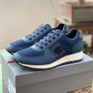 Fashion Men's Dress Shoes Bike Soft Bottoms Running Sneakers Italy Classic Low Tops Elastic Band Mesh Calfskin Designer Lightness Breathable Casual Trainers EU 38-45