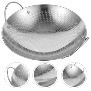 Pans Stainless Steel Pot Work On Household Kitchen With Double Handles