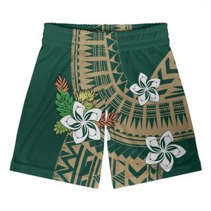 Men's Shorts Polynesian Tribal Pohnpei Totem Tattoo Prints Mens Casual Drawstring Short Pants Comfortable Male Clothing Gym Beach Wear
