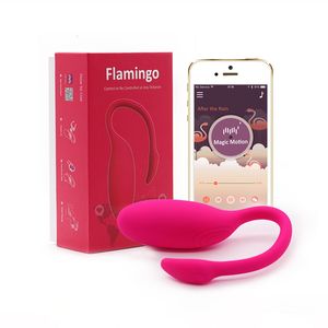 Vibratorer Magic Motion Smart App Bluetooth Vibrator Sex Toy for Woman Remote Control Flamingo Clitoris GSpot Stimulator Vagina Massager 230413