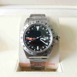 BP Factory Mens Watch Najwyższa jakość Vintage 40 mm Explorer GMT 1655 Antique Steve McQueen Luminova ogląda Azję 2813 Ruch mechaniczny automatyczne na rękę mężczyzn