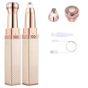 Eyebrow Trimmer Painless Lipstick Shaver Mini Hair Removal Electric Face Armpit Remover 231113