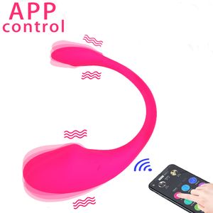 Vibratoren Magische Vibratoren Smartphone APP Drahtlose Steuerung 10 Frequenz Vibrierende Klitoris G-Punkt-Massagegerät Sexspielzeug Leistungsstarker Sexshop 230413
